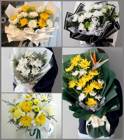 山东莱芜莱城区苗山镇南方山村白事花束代送